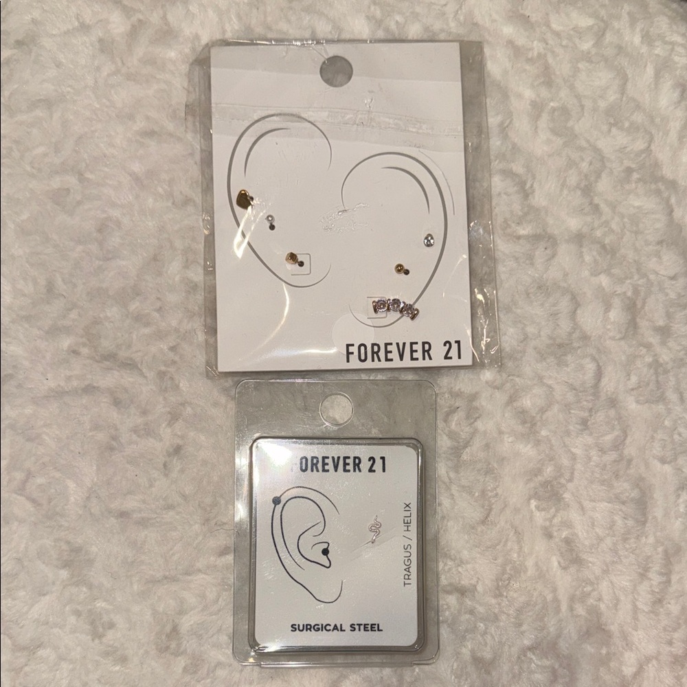 Forever 21 Gold & Silver Mixed Stud Earring Pack